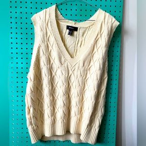 Cream Sweater Vest